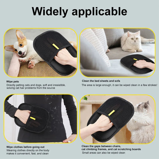 Gentle Grooming Gloves for Pets™